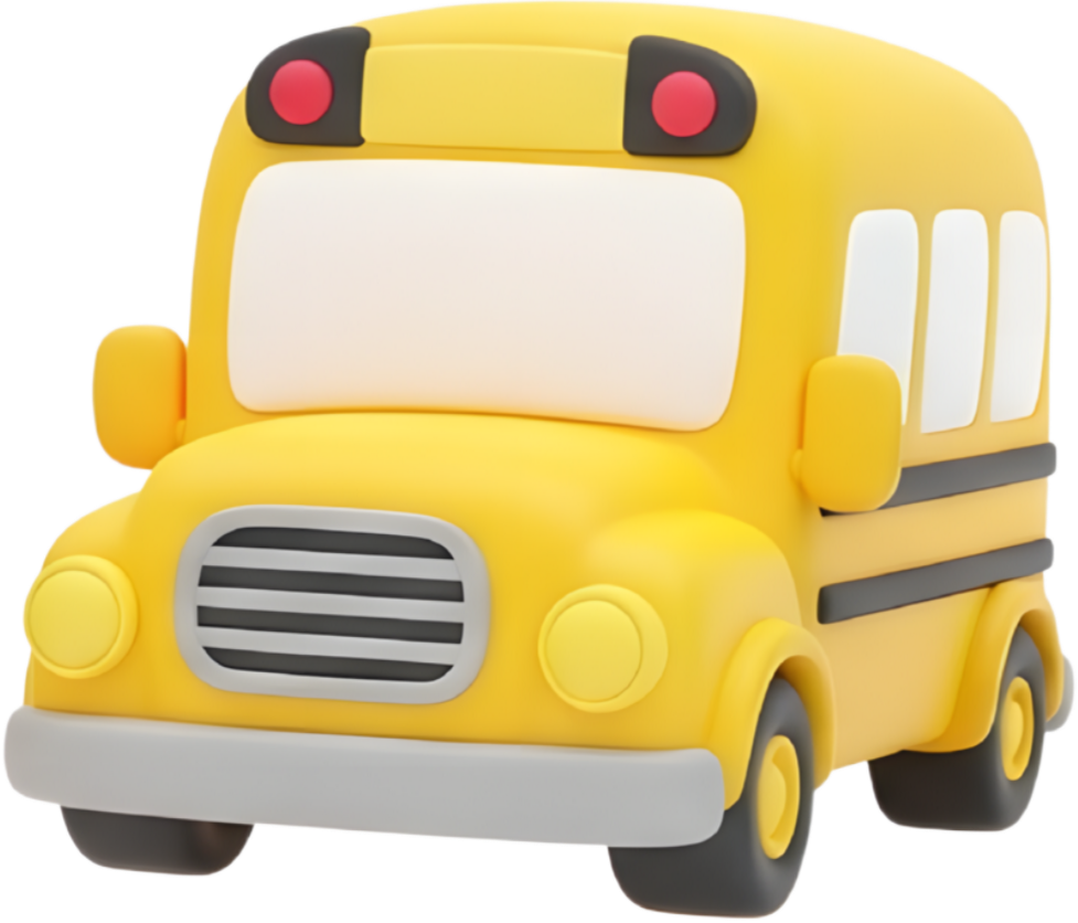 school bus 3d icon