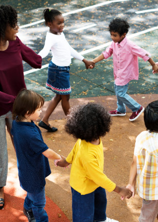 Happy kids at elementary school