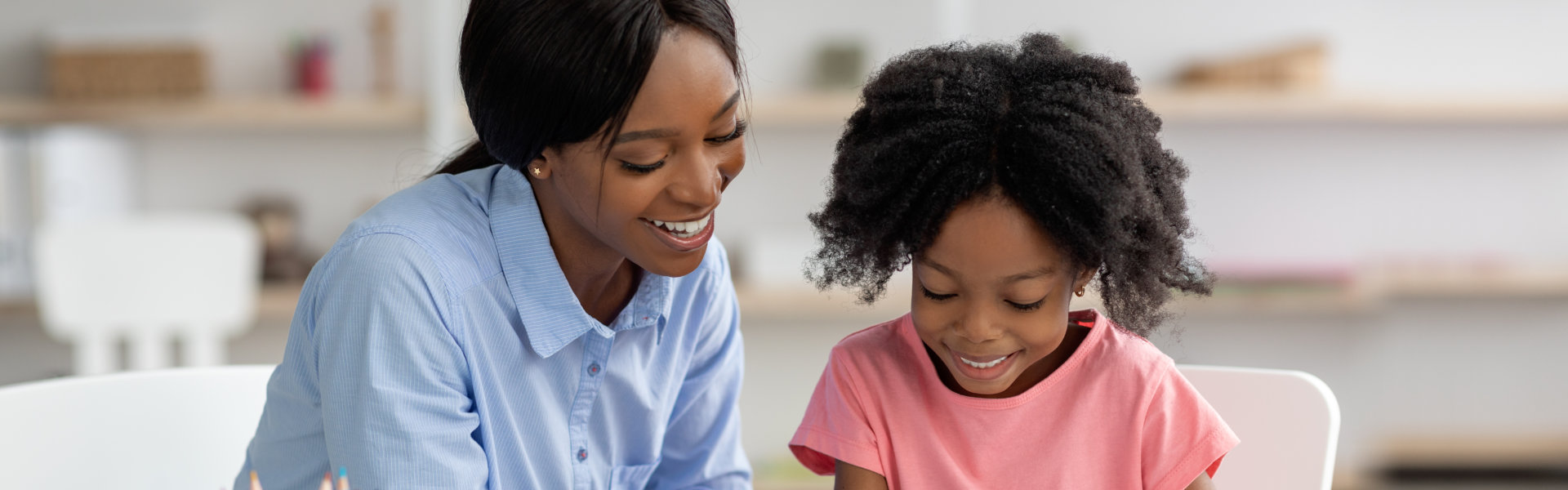 female teacher and doing various tests